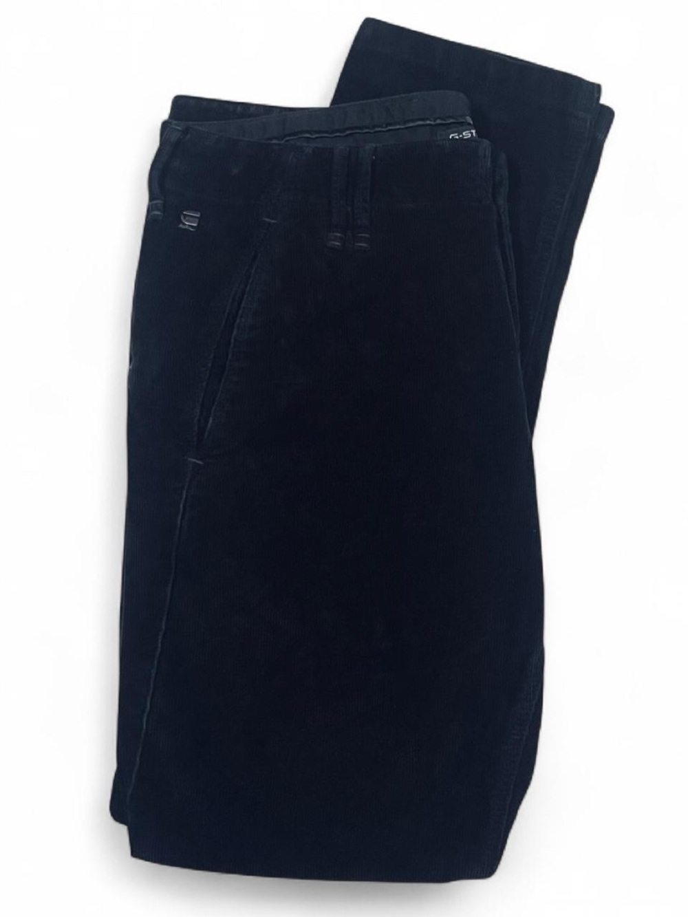 G-Star Raw Vetar Slim Chino 3D Arc Sample Black Corduroy Pants Mens Size W32 L30